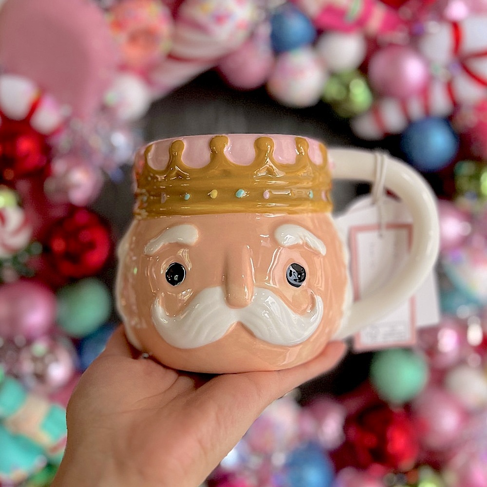 ✨NEW👑Cupcakes and Cashmere Pink Pastel Nutcracker Mug❄️